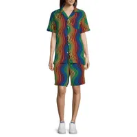 Rainbow Unisex Short Sleeve Shirt and Short Set