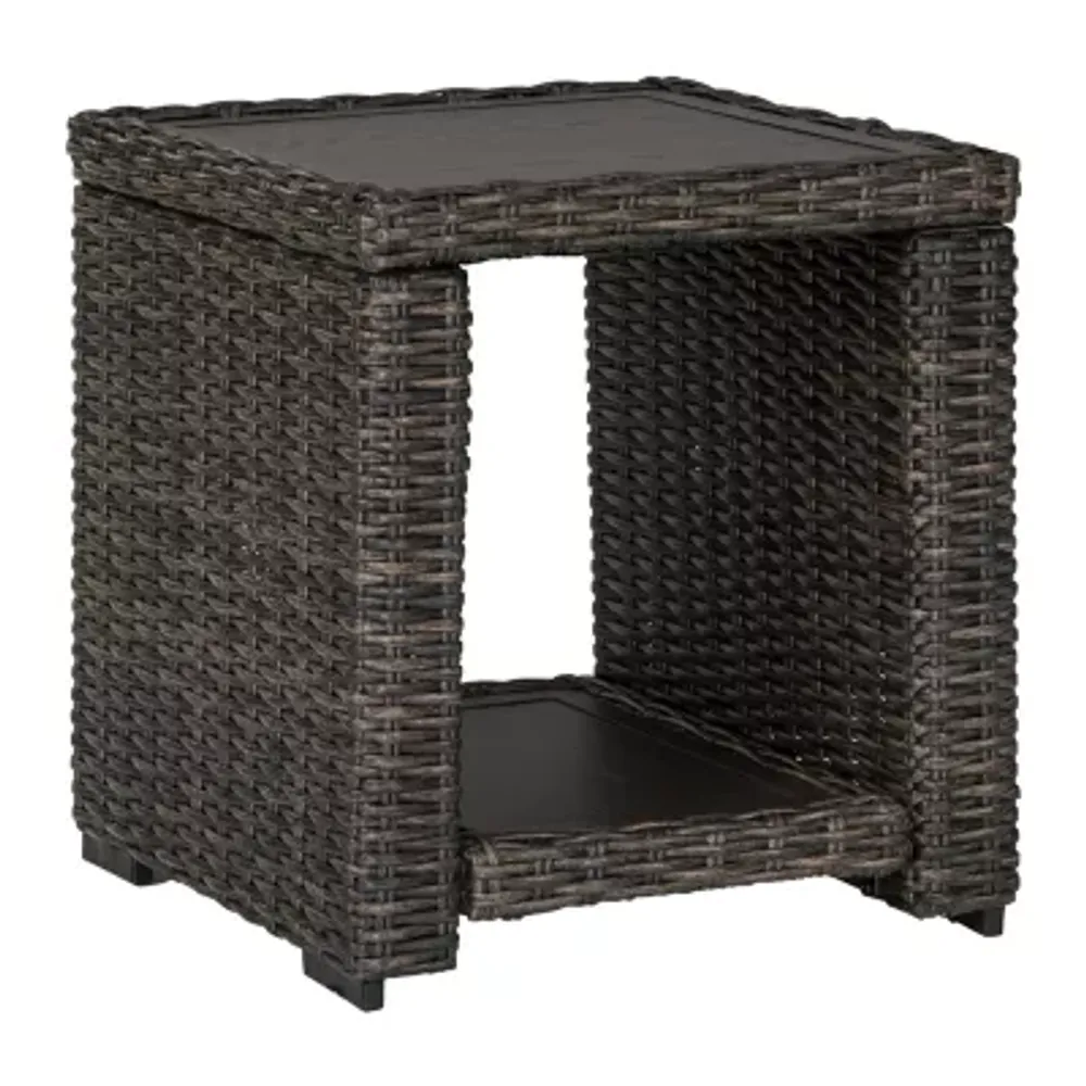 Signature Design by Ashley® Grasson Lane Weather Resistant Patio Side Table