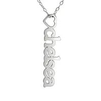 Personalized Womens Sterling Pendant Necklace