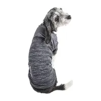 Pet Life ® Active 'Aero-Pawlse' Heathered Quick-Dry and 4-Way Stretch Performance Dog Tank Top T-Shirt