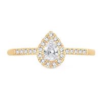 Womens / CT. T.W. Natural White Diamond 10K Gold Pear Engagement Ring