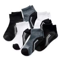 Xersion Little & Big Boys 6 Pair Quarter Ankle Socks