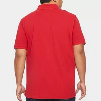 St. John's Bay Premium Stretch Big and Tall Mens Classic Fit Short Sleeve Polo Shirt