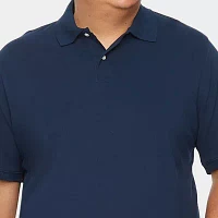 St. John's Bay Premium Stretch Big and Tall Mens Classic Fit Short Sleeve Polo Shirt