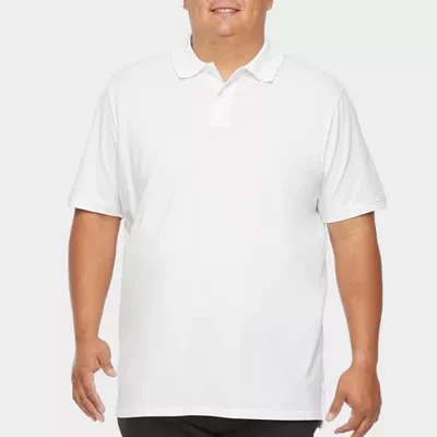 St. John's Bay Premium Stretch Big and Tall Mens Classic Fit Short Sleeve Polo Shirt