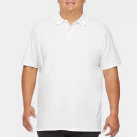St. John's Bay Premium Stretch Big and Tall Mens Classic Fit Short Sleeve Polo Shirt