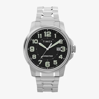 Timex Expedition Mens Silver Tone Bracelet Watch Tw4b31300jt