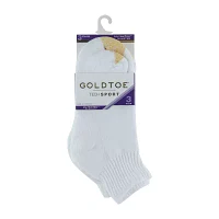 Gold Toe Ultra Tec 3 Pair Quarter Ankle Socks Womens