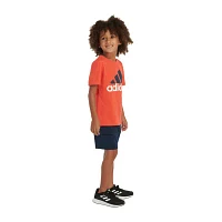 adidas Little Boys 2-pc. Short Set