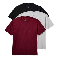 Stafford Heavyweight Mens 3 Pack Short Sleeve Crew Neck T-Shirt Big