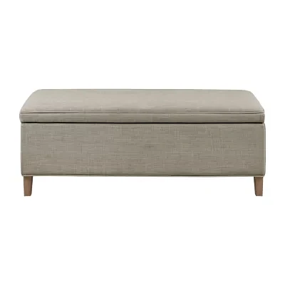 Martha Stewart Caymus Storage Upholstered Bench