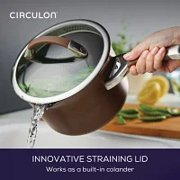 Circulon Symmetry Hard Anodized 3.5-qt. Straining Sauce Pan