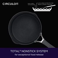 Circulon Radiance Hard Anodized 3-qt. Sauce Pan with Straining Lid