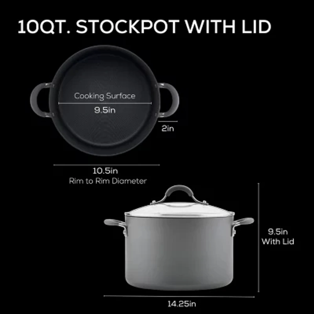 Circulon Radiance Hard Anodized 10-qt. Wide Stockpot
