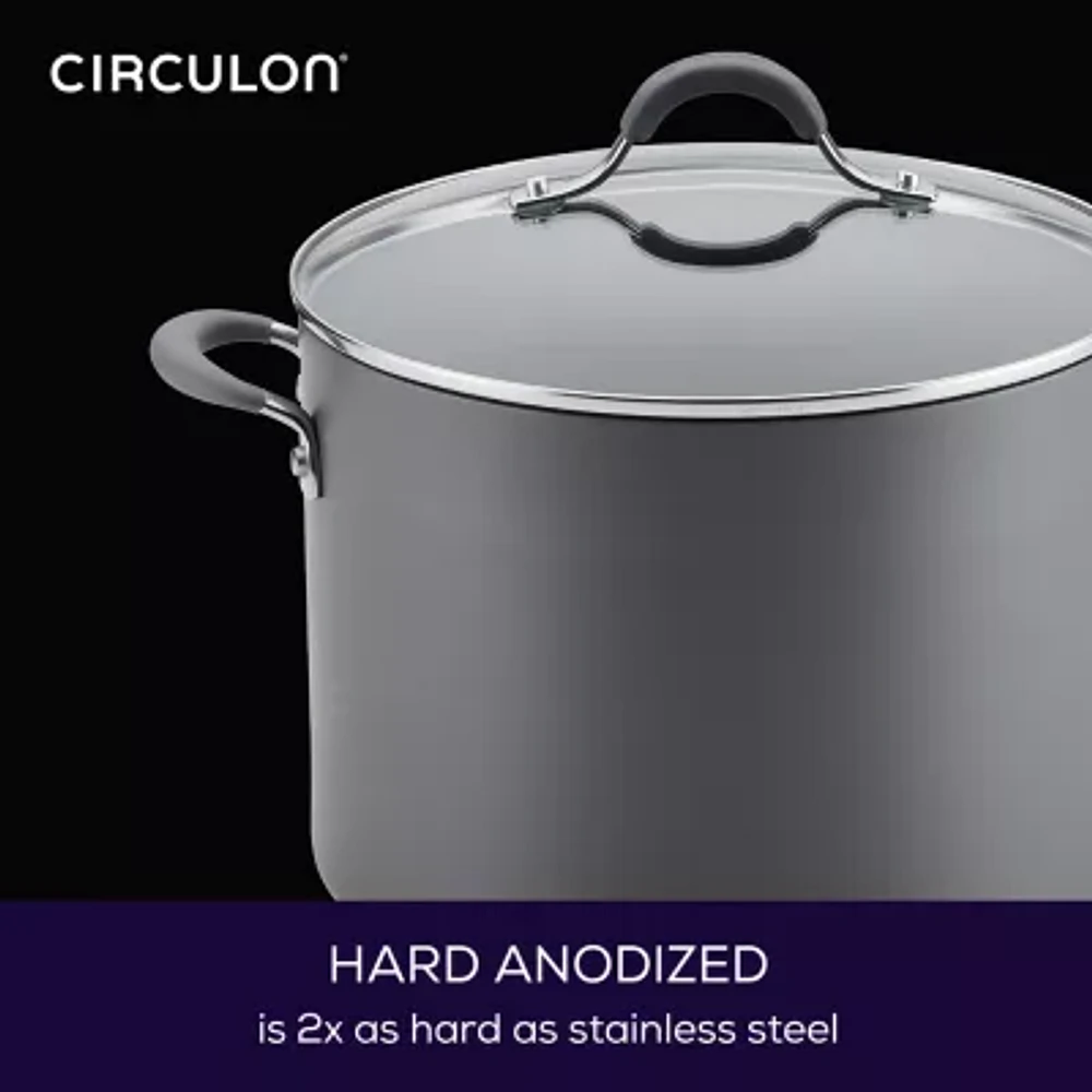 Circulon Radiance Hard Anodized 10-qt. Wide Stockpot