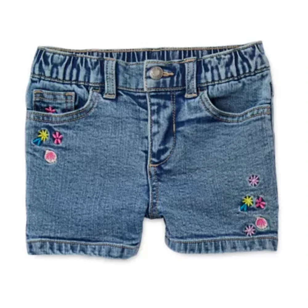 Okie Dokie Toddler & Little Girls Stretch Fabric Denim Short