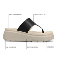 Journee Collection Womens Carah Wedge Sandals
