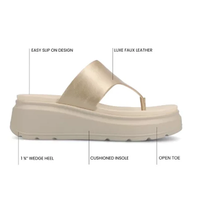 Journee Collection Jcp Wedge Sandals Journee Collection Womens