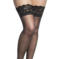 Berkshire Hosiery Silky Sheer Lace Top 10 Denier Thigh Highs