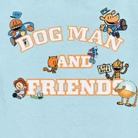 Little & Big Girls Dogman Round Neck Short Sleeve Graphic T-Shirt