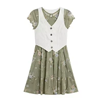 Byer California Big Girls Short Sleeve 2-pc. Dress Set