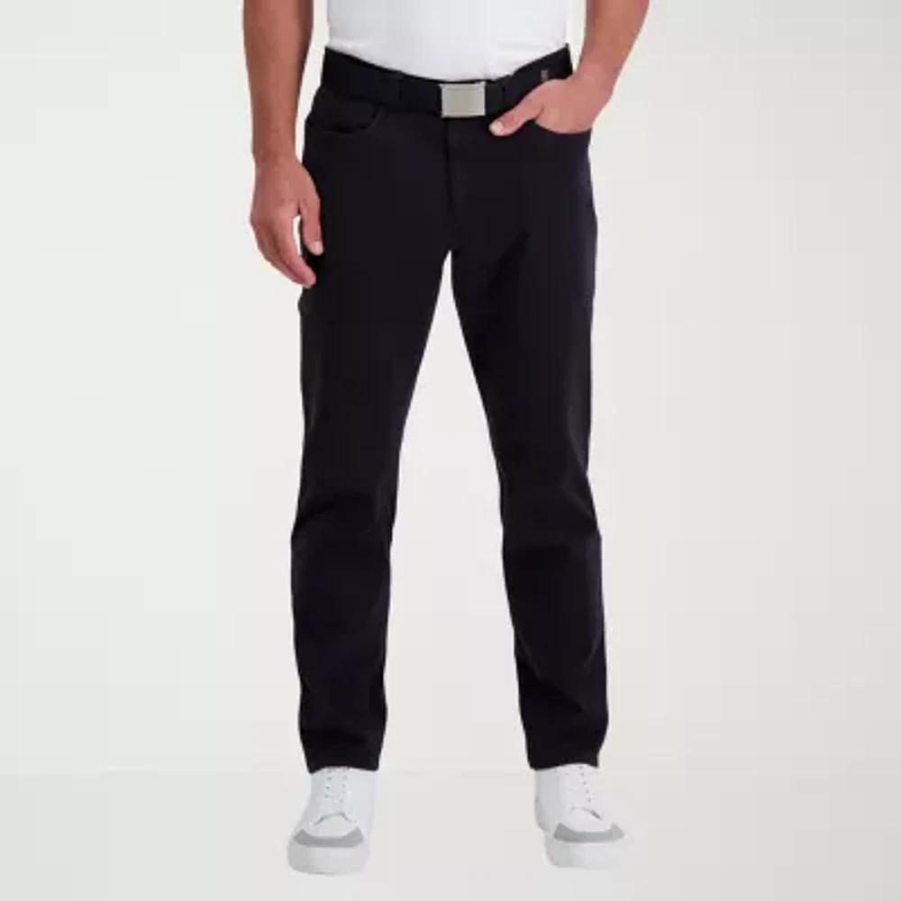 Haggar® The Active Series™ City Flex Cotton Traveler Mens Straight Fit Flat Front Pant