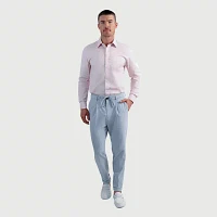 Haggar Mens Slim Fit Pleated Pant