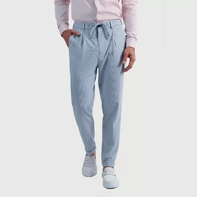 Haggar Mens Slim Fit Pleated Pant