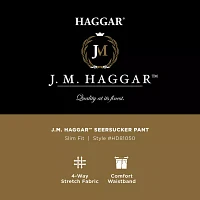 Haggar Mens Slim Fit Pleated Pant