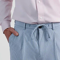 Haggar Mens Slim Fit Pleated Pant