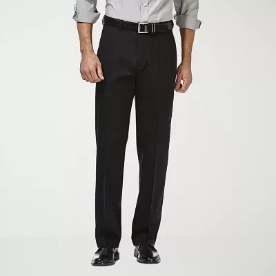 Haggar Premium No Iron Khaki Mens Classic Fit Flat Front Pant