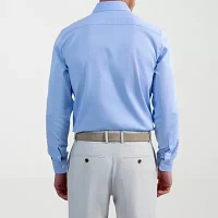 Haggar Mens Slim Fit Long Sleeve Dress Shirt