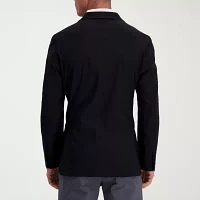 Haggar Smart Wash Tailored Highland Mens Stretch Fabric Regular Fit Blazer