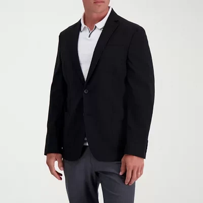 Haggar Smart Wash Tailored Highland Mens Stretch Fabric Regular Fit Blazer