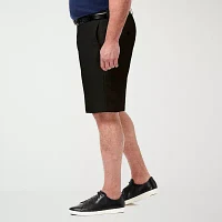 Haggar® Mens Big and Tall Cool 18 Pro Classic Fit Flat Front Expandable Waist Shorts