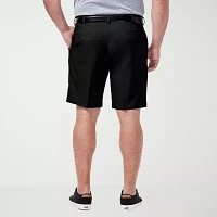 Haggar Cool 18 Pro Expandable Waist 9 1/2" Mens Big and Tall Stretch Fabric Moisture Wicking Chino Short