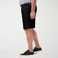Haggar Cool 18 Pro Expandable Waist 9 1/2" Mens Big and Tall Stretch Fabric Moisture Wicking Chino Short
