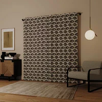 Indigo Road by Egypt Sherrod Block Leaf Back Tab 100% Blackout Single Curtain Panel