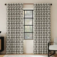 Indigo Road by Egypt Sherrod Block Leaf Back Tab 100% Blackout Single Curtain Panel