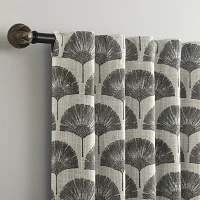 Indigo Road by Egypt Sherrod Block Leaf Back Tab 100% Blackout Single Curtain Panel