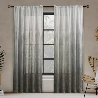 Indigo Road by Egypt Sherrod Cielo Rod Pocket Light-Filtering Single Curtain Panel