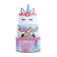 Alder Creek Born To Sparkle Unicorn Tower Food Set