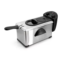 MegaChef. Stainless Steel Electric 3 Qt Deep Fryer