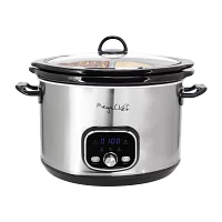 MegaChef. 6 Quart + 2.6 Quart  Split Electric 8 Qt Slow Cooker