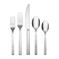 Chefs Table Hammered 45-pc. Flatware Set