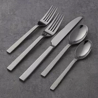 Chefs Table Hammered 45-pc. Flatware Set