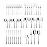Chefs Table Hammered 45-pc. Flatware Set