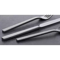 Chefs Table Hammered 45-pc. Flatware Set