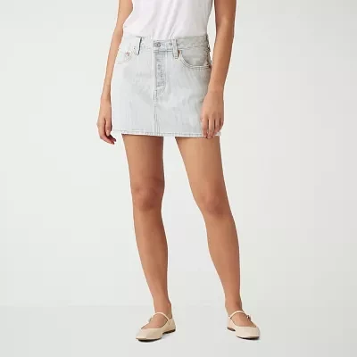 Levi's Womens Mid Rise Mini Denim Skirt