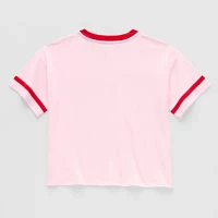 Thereabouts Little & Big Girls V Neck Short Sleeve Graphic T-Shirt